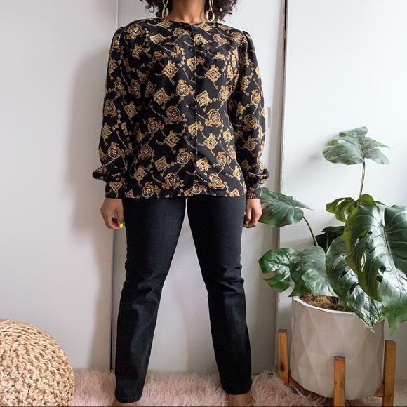 Vintage chain blouse - Picture 4 of 7